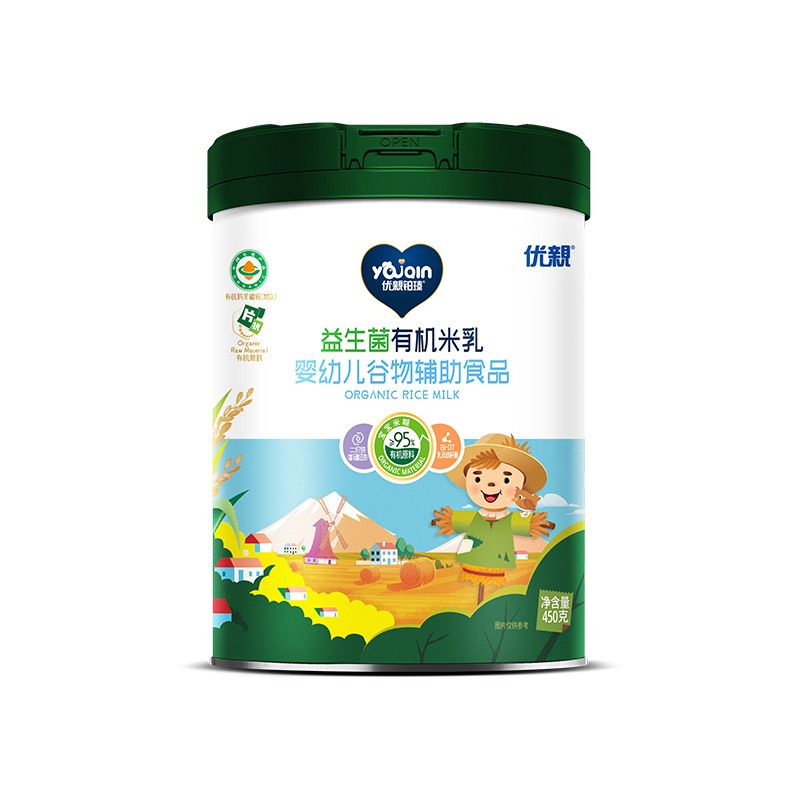 Youqin Infant & Toddler Cereal Supplement &mdash; Organic Rice Porridge for Babies, Multi-Flavor Formula Rice Powder