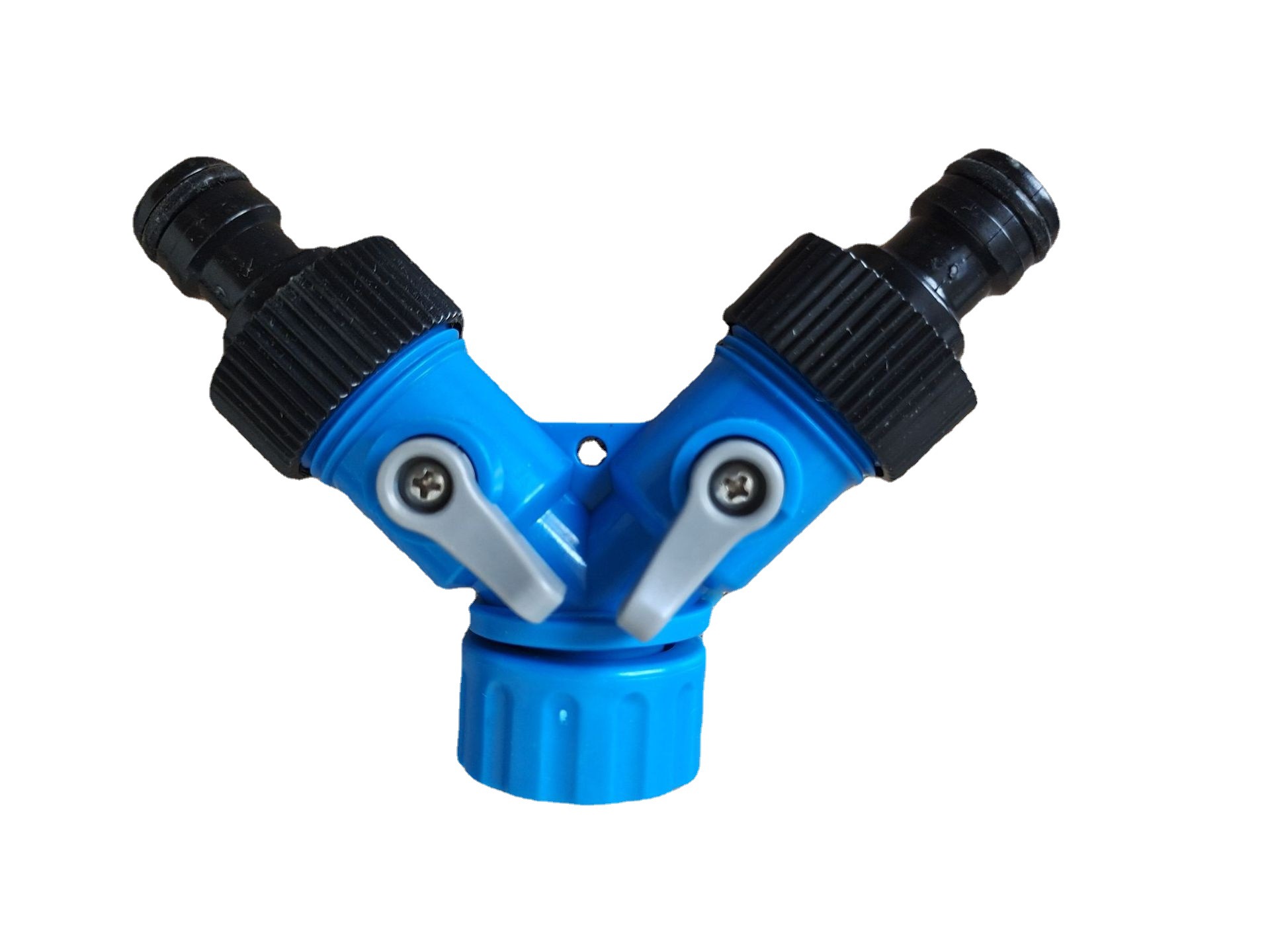 厂家产销Y型水龙头接头/分流/带开关两通/控水阀Y型分叉接头