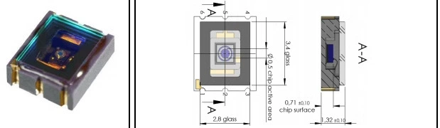 AD500-9 LCC6.1F APD Apac лавинный фотодиод, оригинальная позиция