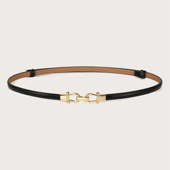Simple and versatile women's mirror fine adjustable belt decorative belt for women with dress Ins style belt for women