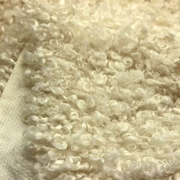 仿羊卷毛羊驼绒喷花纬编长毛绒土耳其绒滚束绒泰迪大羊圈绒布面料