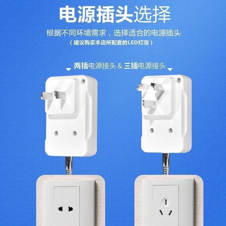 LED ネジパターンユニバーサルランプホルダーベッドサイドソケットスイッチ付き寝室超高輝度電球照明直接プラグナイトランプホルダー|undefined