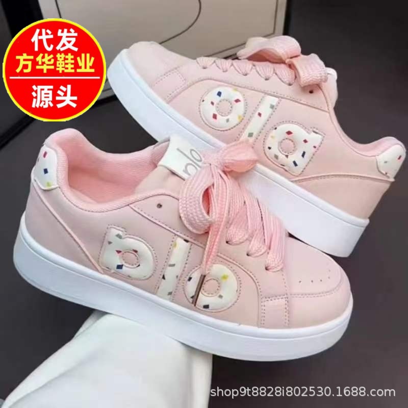 3543 otoño y invierno nuevo estilo de escuela de viento de fondo grueso deportivo de ocio universal Zhao Lu Si con el mismo nicho de diseño de zapatos de skate de estilo de port