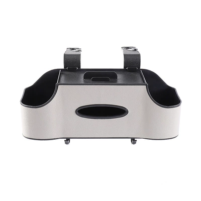 Car Multifunctional Storage Box, Car Car tissue box/set - beige-car-seat-tissue-storage-box