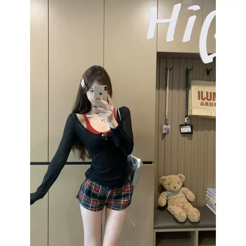 实拍~夏季黄色吊带背心女白色微透防晒罩衫打底针织衫两件套上衣