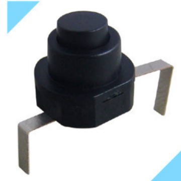 按键开关一开一关  自锁开关ON OFF  圆形按压按钮开关 电筒开关