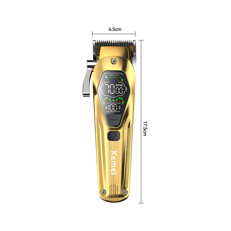 Kemei corte de pelo de alta velocidad corte de pelo de visualización digital KM - 1698 corte de pelo de alta potencia especial profesional de corte de pelo