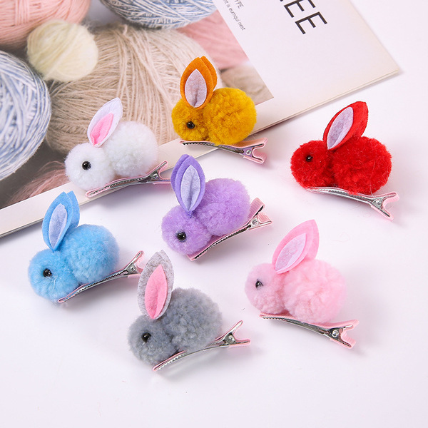 Children's plush hairpins