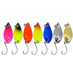 獵釣批發5g馬口亮片白條翹嘴單鈎小亮片假餌路亞餌單鈎多色7隻裝