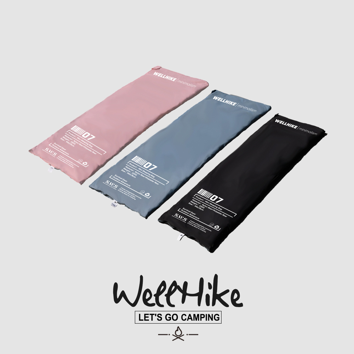 WELLHIKE 미니 경량 침낭 얇은 휴대용 먼지 방지 캠핑 초경량 야외 성인 봄