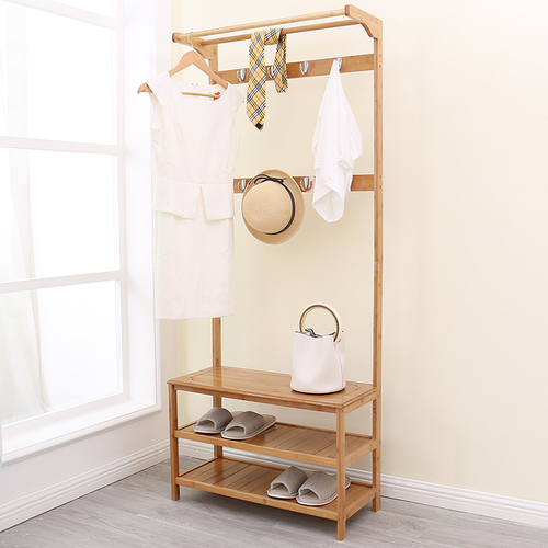 Simple entryway cabinet, shoe cabinet, wardrobe, coat rack, floor-standing shoe rack, hanging clothes rack combination, shoe-changing stool, living room clothes rack