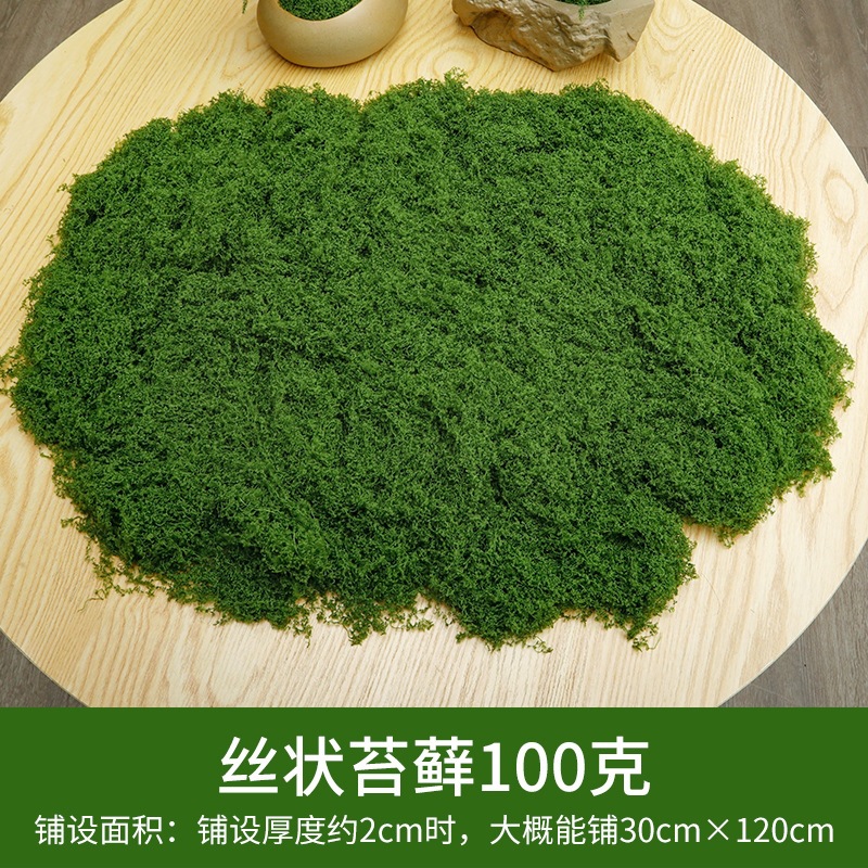 Dark green silk moss 100 grams