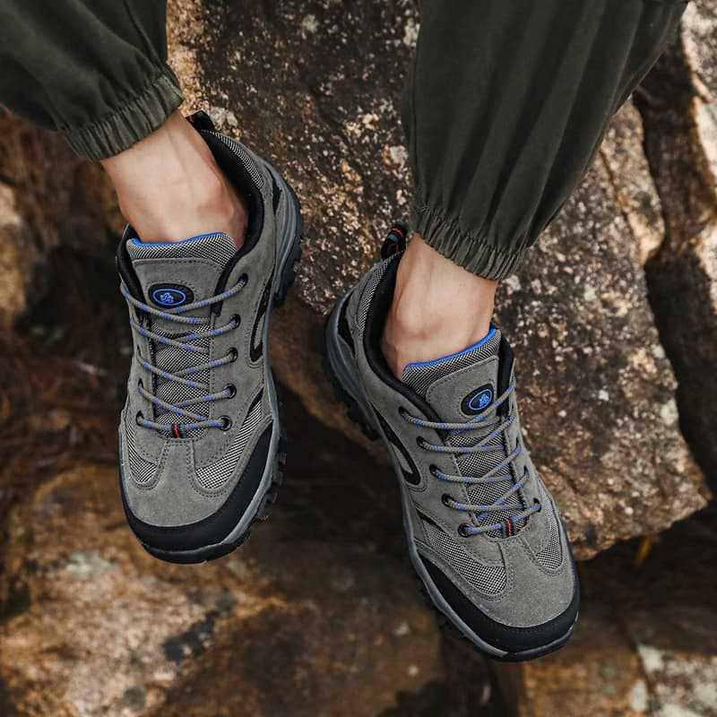 Men's Spring & Fall 2025 New Mesh Breathable Non-Slip Wear-Resistant Large Size Outdoor Sports Shoes Men's Hiking and Mountaineering Shoes