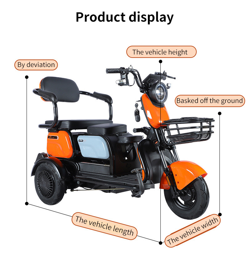 Electric Tricycle for Picking Up Students, Child Safety Design