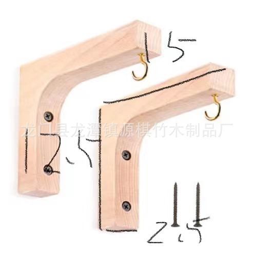 Gancho de madera maciza creativa abrigo de pared interior y sombrero gancho de madera gancho de pasillo gancho de almacenamiento simple suministro de gancho de abrigo