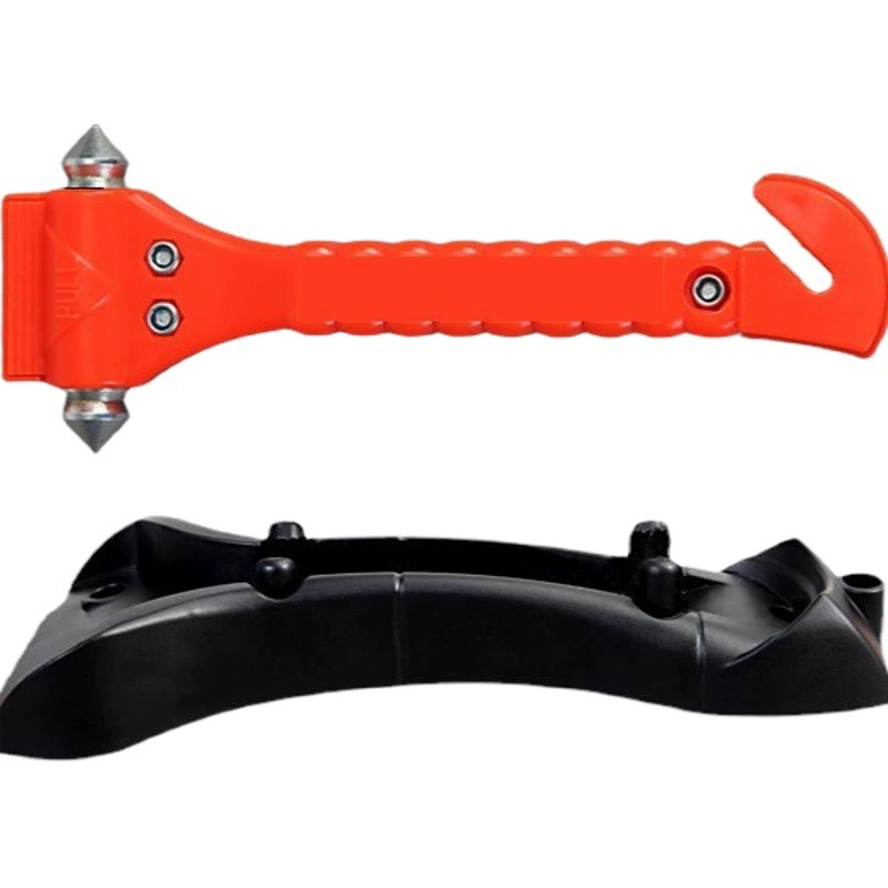 Молоток для аварийного выхода из автобуса, автомобильный спасательный молоток, молоток для разбивания окон при пожаре в автобусе, универсальный молоток для обеспечения безопасности (два в одном)