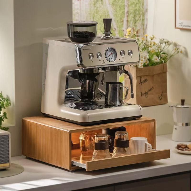 tienda cafetera doméstica aire freidora horno estante mesa de comedor tipo extracción taza polvo rack de almacenamiento