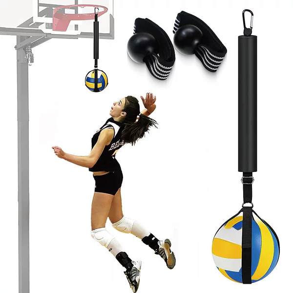 Cross-Border Volleyball Training Suspension Equipment Jumping Soccer Stick Basketball Auxiliary Training Device for High Spikes