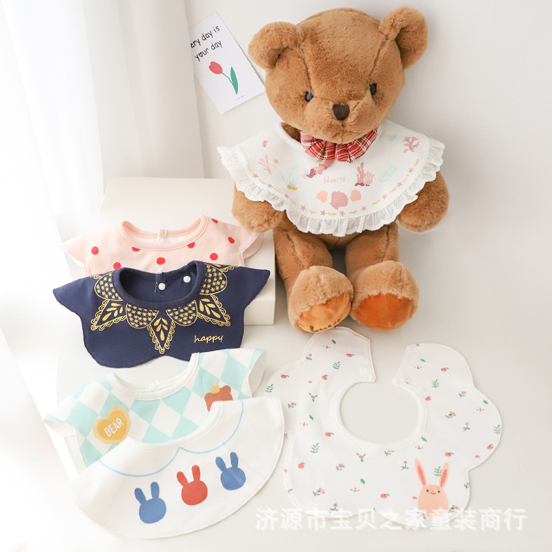 3 Pack Korean Baby Spit Wipe Newborn Bib Baby Waterproof Bib Bib Personality