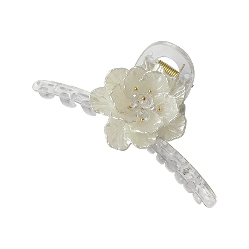 Горная чайнаяTransparent crab pin, зеленая зажимка для волос из жемчуга, акула