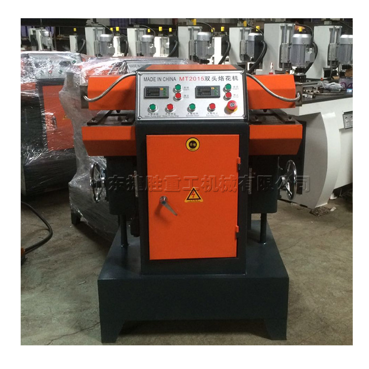 全自动数控双头压花机 卧式木线相框烫花机 门板橱柜印花设备