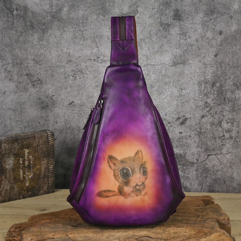 다람쥐 복고풍 보라색