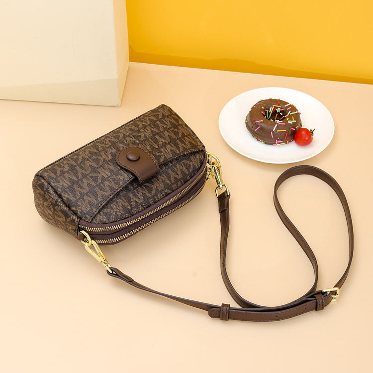 Nischendesign, neue Damentasche, weiche Leder-Clutch, bedruckte Buchstaben, Damen-Geldbörse, trendige Muscheltasche, Schulter-Umhängetasche_voghion.com
