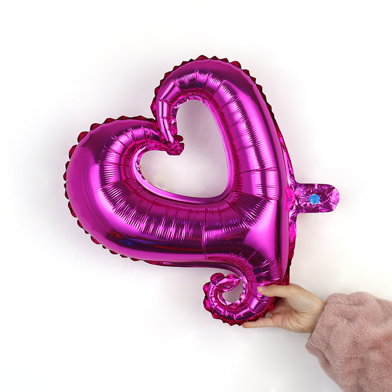 Día De San Valentín Forma De Corazón Película De Aluminio Fecha Globos 1 Pieza display picture 3