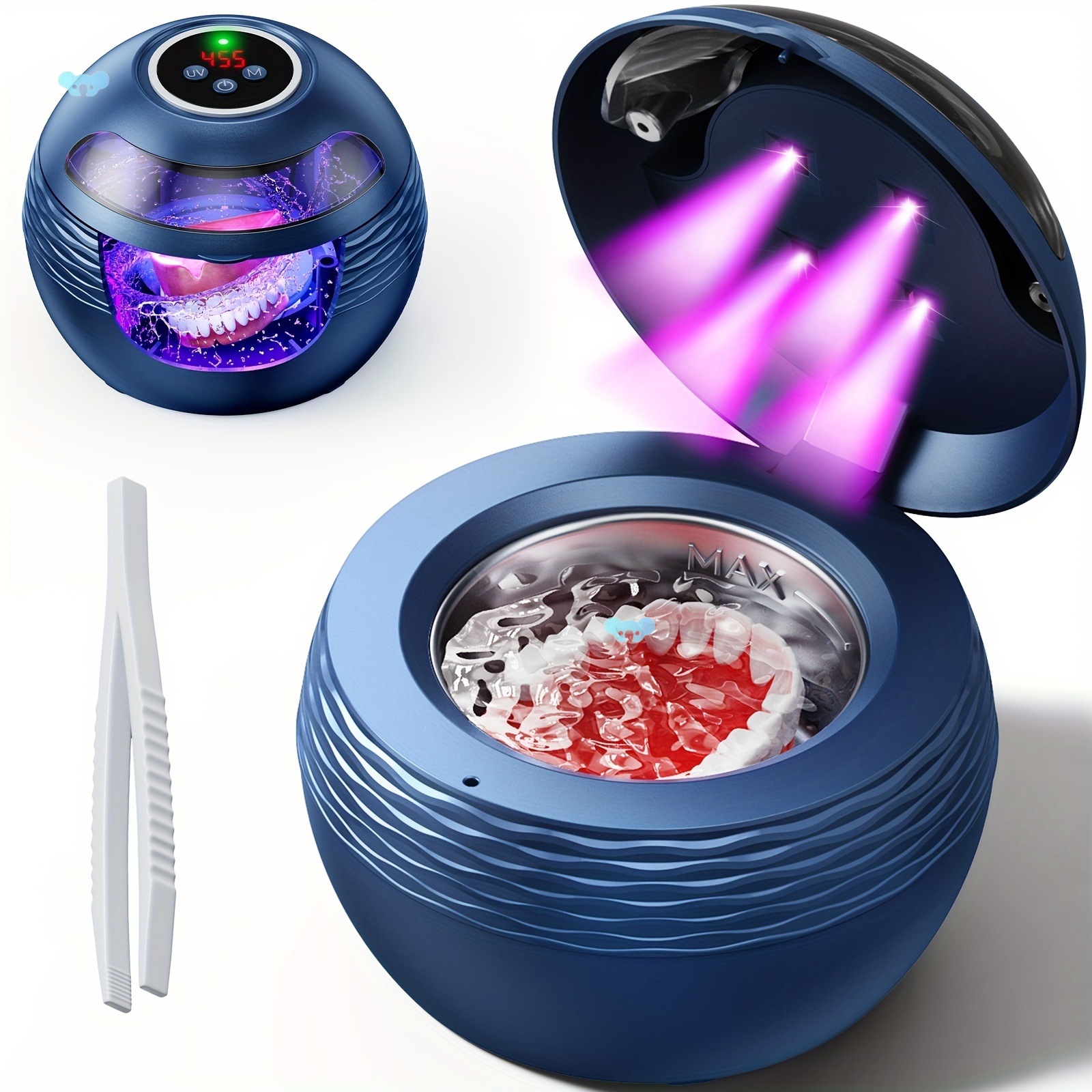 Soundwave technology Retainer Cleaner Machine 6.76oz/45kHz