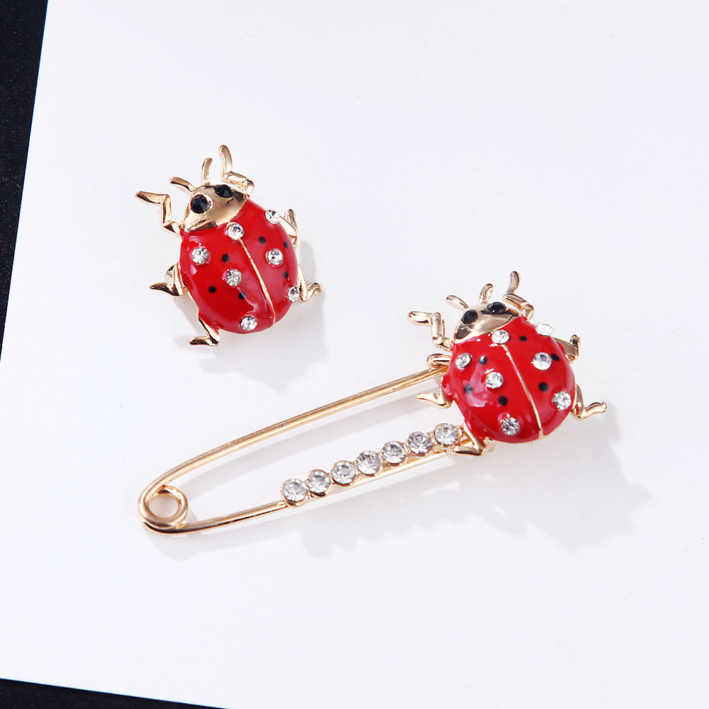 Cartoon Style Cute Funny Insect Alloy Enamel Rhinestones Women's Brooches display picture 4