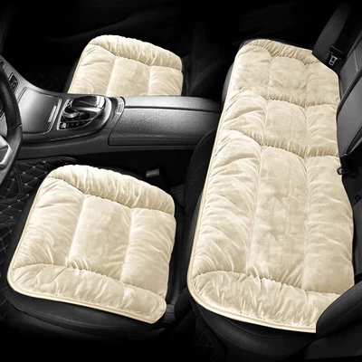 Short Plush Rear Thickeneded Warm – Wool pad - warm-rice-comfortable-baby-velvet-automatic-temperature-lock-3-piece-set-for-front-and-rear-rows