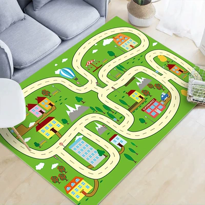 Avtomobil döşəmə paspasları, Blanket Bedroom Carpet Children's Crawling - qybr-917-120160cm-crystal-velvet