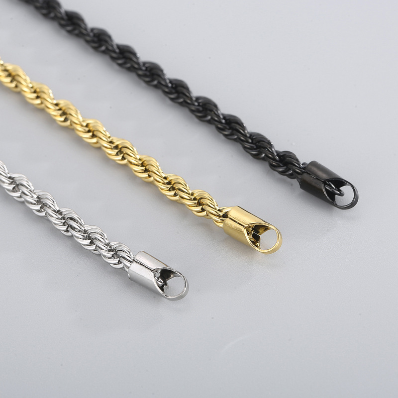 44g Weight Titanium Steel Pendant Material Bracelets Classification Titanium Steel Chain Material 1 Piece Quantity Holiday, Daily Occasion Titanium Steel Material Geometric Pattern Unisex Gender Plating Design Basic, Modern Style, Classic Style Style Basic Modern Style Classic Style Geometric Titanium Steel Bracelets In Bulk 11