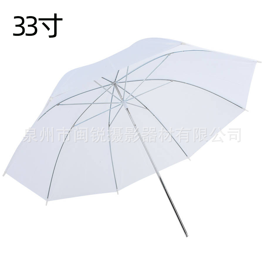 33寸83CM柔光伞摄影伞机顶闪光灯便携外拍伞白伞影楼摄影棚反光伞-阿里巴巴