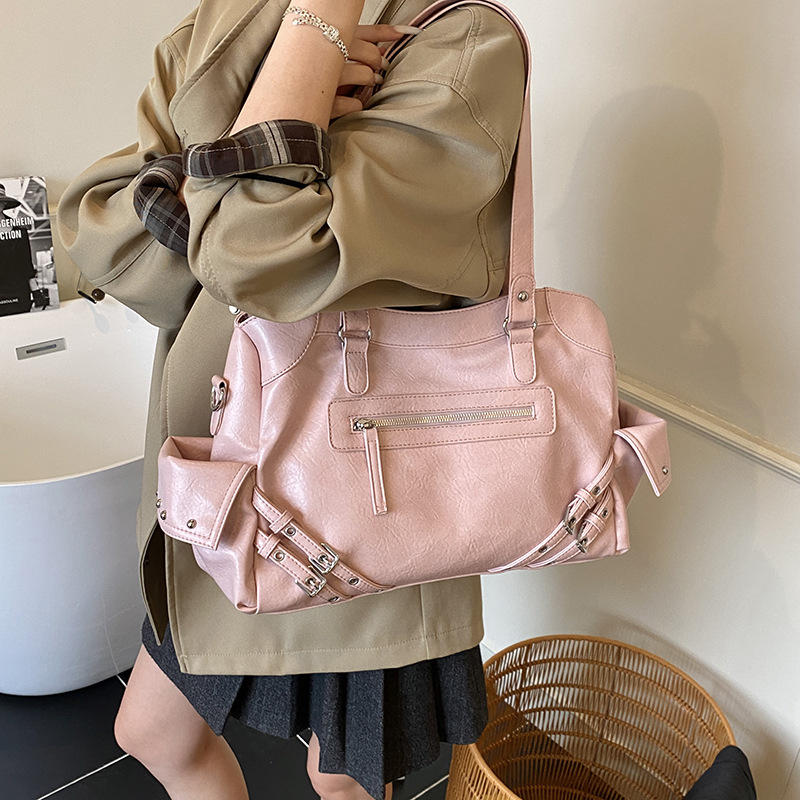 Nicho coreano Zhongyuan locomotora bolsa de mano europea y americana chica caliente bolsa de mano mujer gran capacidad de viaje mochila de hombro