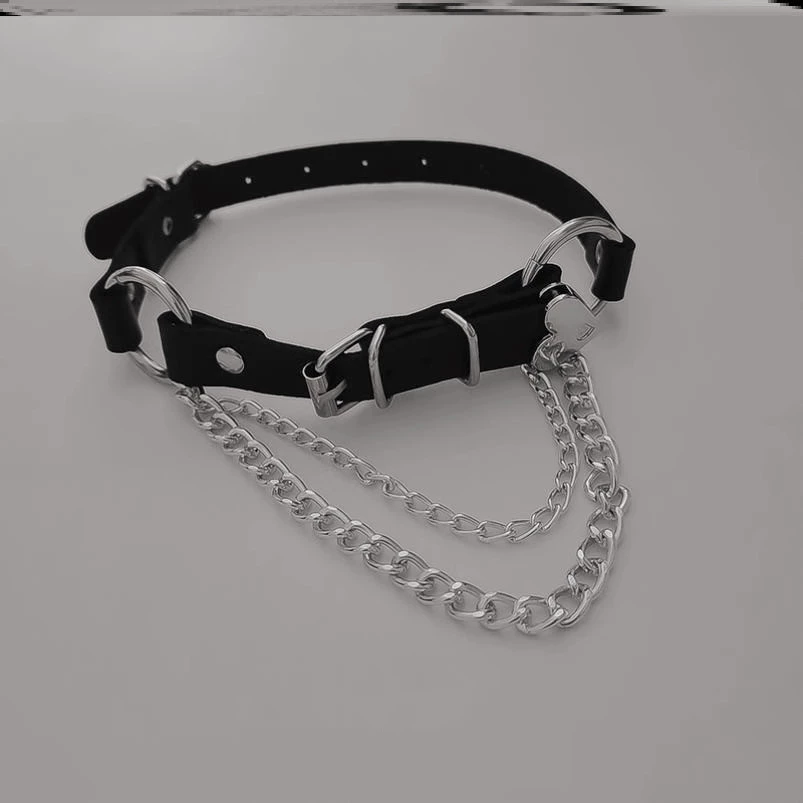 Тенденция личности Темная Лолита Металлическая Цепь Девичья панк готическая нога завязать кольцо бедра jk любовь