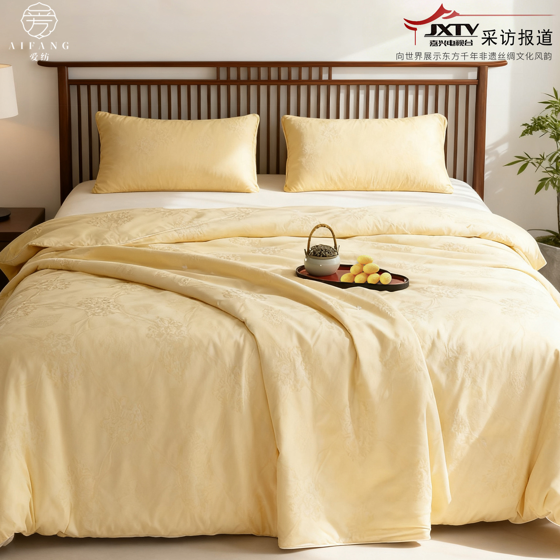 Advanced Tongxiang Silk Quilt Natural Gold Silk Quilt Pure Cotton Class A 100 Mulberry Silk Winter Quilt Thickened Mother and Mother Quilt