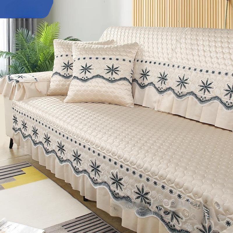 坐垫简约现代防滑沙发罩靠背套子巾纯色防猫抓夏沙发垫四季