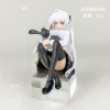 Sitting posture Holding Rabbit Girl White [Bags]