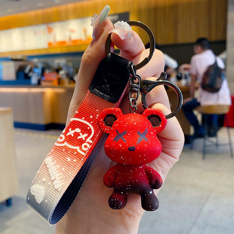 Moda nórdica corbata oso tendencia violenta personalidad llave oso bolsos accesorios accesorios pequeños regalos creativos