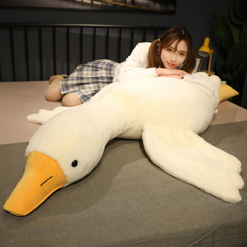 Big White Goose Pillow Plush Toy Goose Doll Rag Doll Bed Sleeping Doll Birthday Gift for Girls