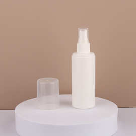 保湿补水pe材质白色喷雾瓶透明大帽盖清洁剂塑料分装瓶厂家批发商
