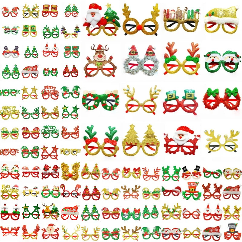 Factory In-Stock Cross-Border Best-Selling Christmas Decoration Items for Adults and Children, Santa Claus Glasses, Gift Glasses Factory In-Stock Cross-Border Best-Selling Christmas Decoration Items for Adults and Children, Santa Claus Glasses, Gift Glasses