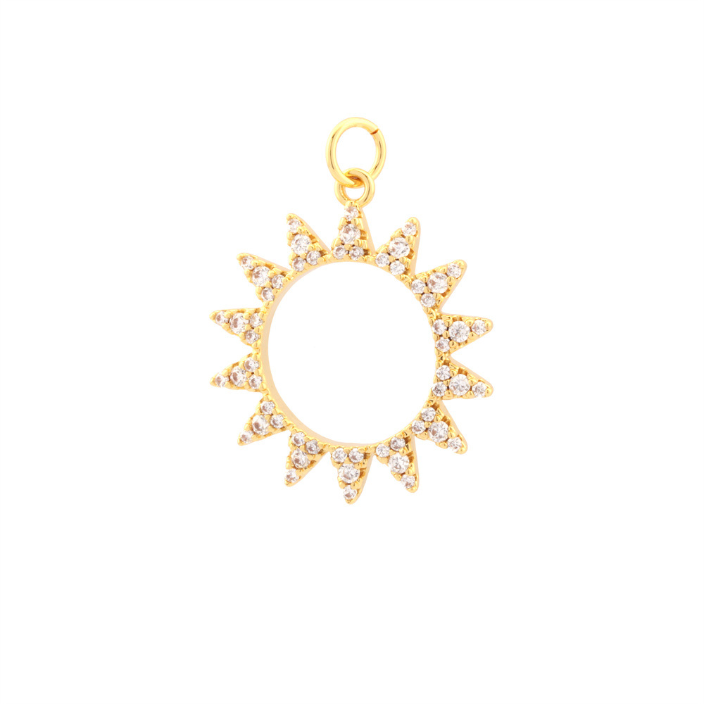 2g Weight Pendant Jewelry Making Type 16 * 19mm Jewelry Making Size Zircon Inlay Material DIY Jewelry Accessories Classification 1 Piece Quantity Copper Material Letter, Moon Pattern All Seasons Season Simple Style Style 1 Piece 16 * 19mm Copper Zircon Letter Moon Pendant 13
