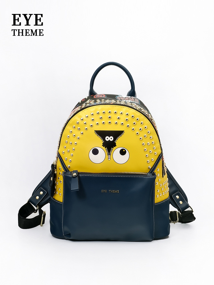 Mochila de almacenamiento de viajes universal para hombres y mujeres de gran capacidad, mochila de estudiante de dibujos animados lindo 2656 #