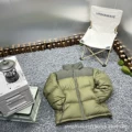 1996 down jacket patchwork olive green