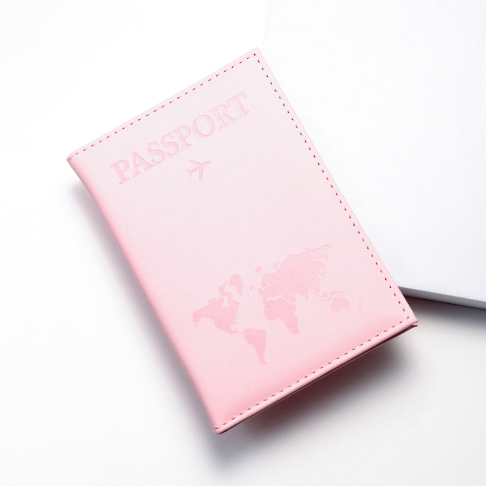 multi color map passport bag travel document bag passport holder passport protective cover couple passport bag_voghion.com