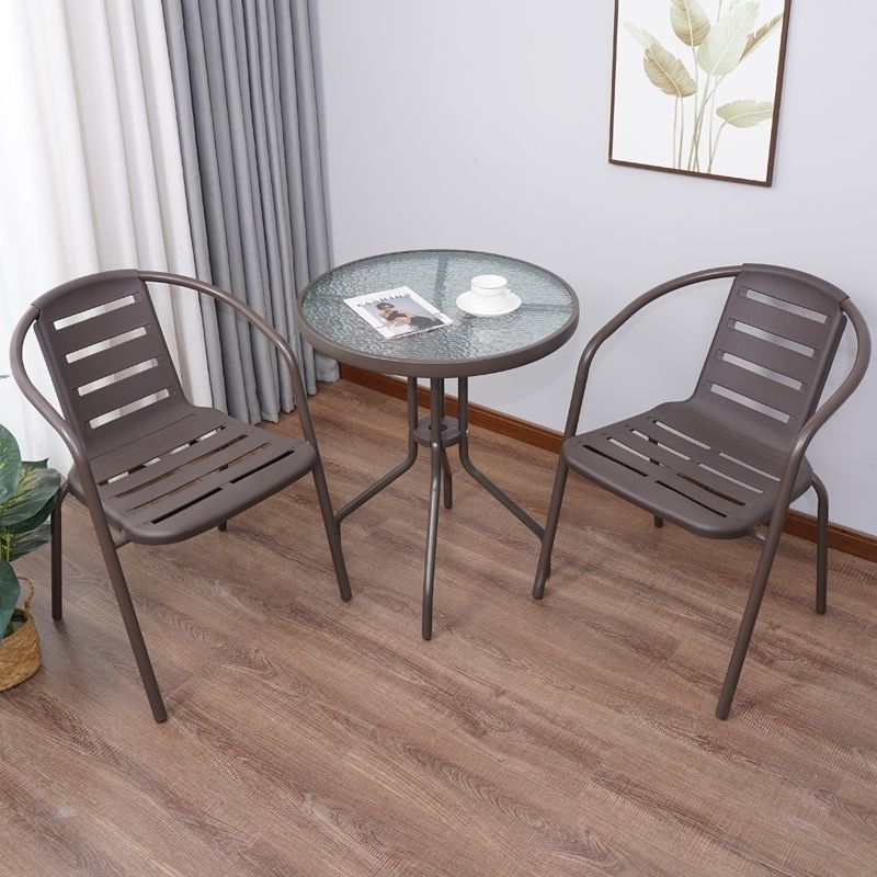 중공의자 (의자 2개 + 원형테이블 60cm)