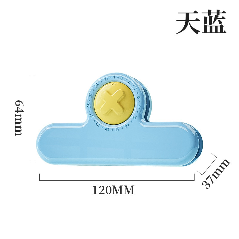 タイマーシールクリップ家庭用キッチンスナック防湿鮮度保持クリップビニール袋食品グレードのプラスチックシールクリップ|undefined
