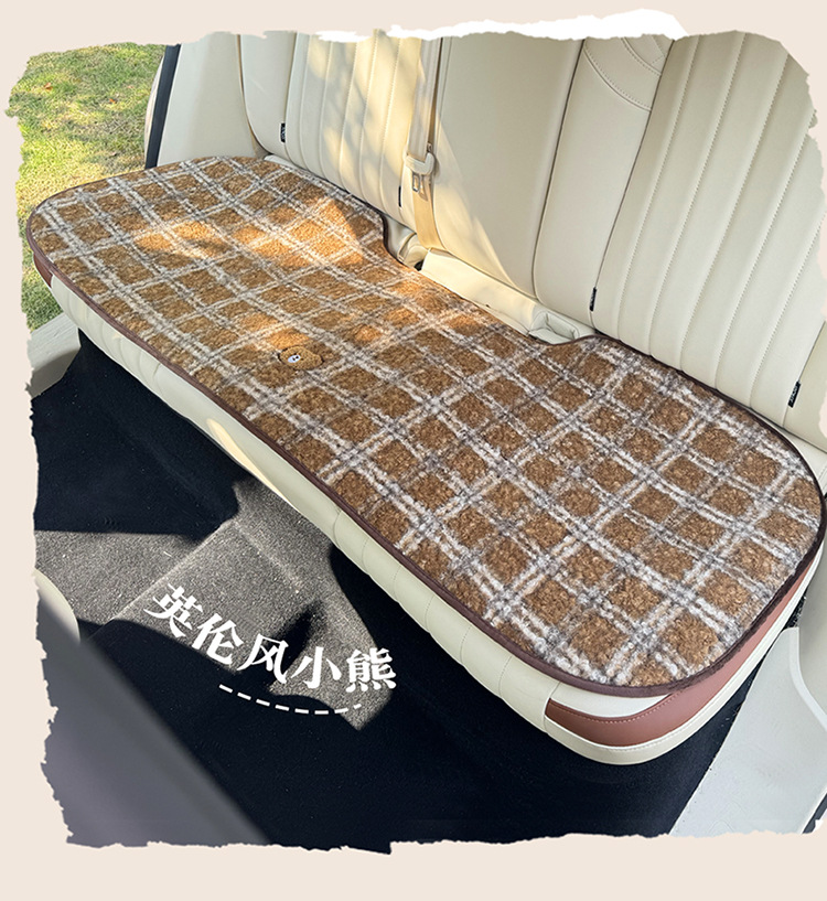 Car Seat Cushion Winter Plush Cute Bear Cushion Warm Thickened Car Seat Cover Non-Slip Car Seat Cover for Women